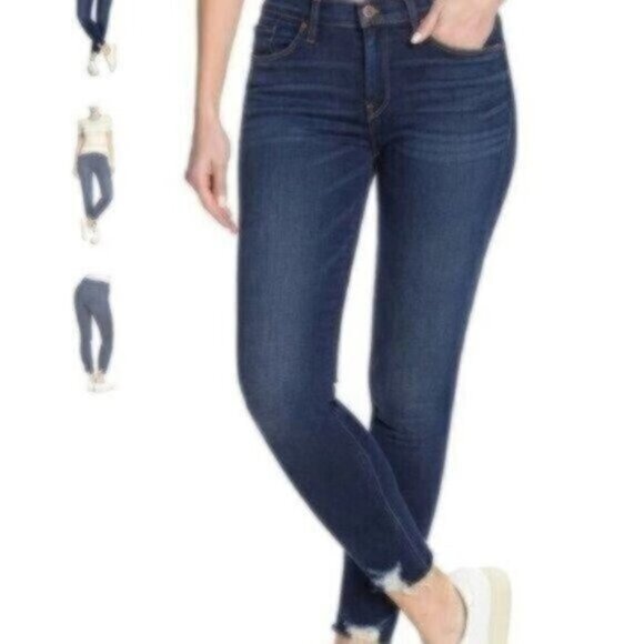 NWOT Hudson Nico Midrise Super Skinny Distressed Hem Jeans - Picture 2 of 4